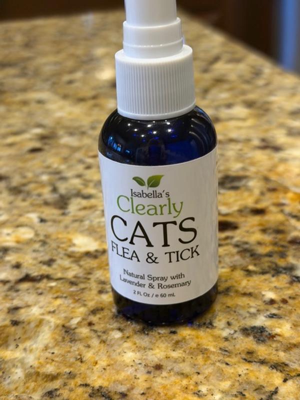 ISABELLA'S CLEARLY Natural Flea & Tick Spray for Cats, 2-fl oz bottle ...