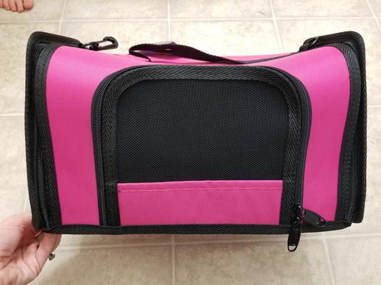 Fuschia Come Along Pet Carrier size Medium