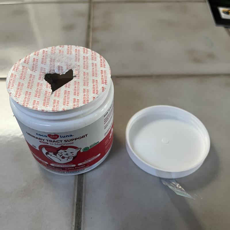 Broken seal on arrival