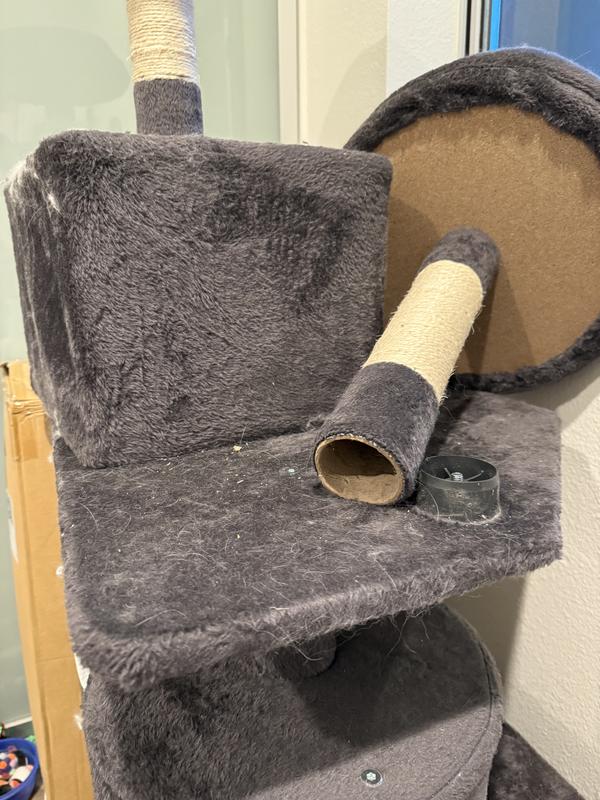 Broken cat tree.