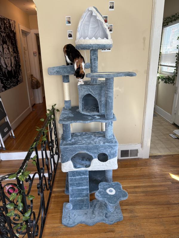 YAHEETECH Ocean-Themed Multi-Level Cat Tree, 72.5-in - Chewy.com