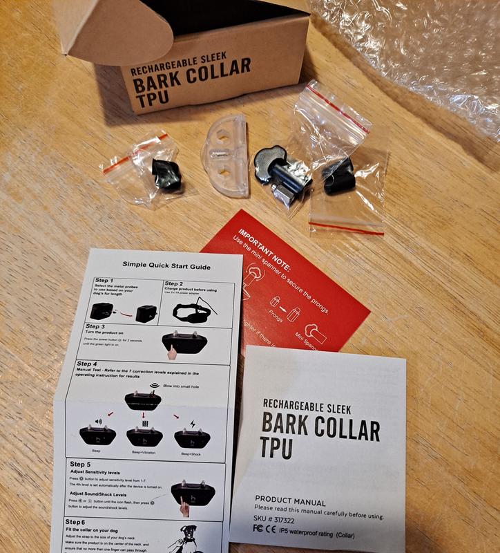 Other included items