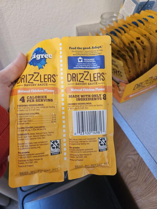 PEDIGREE Drizzlers Savory Sauce Multipack Natural Chicken Flavor Wet ...