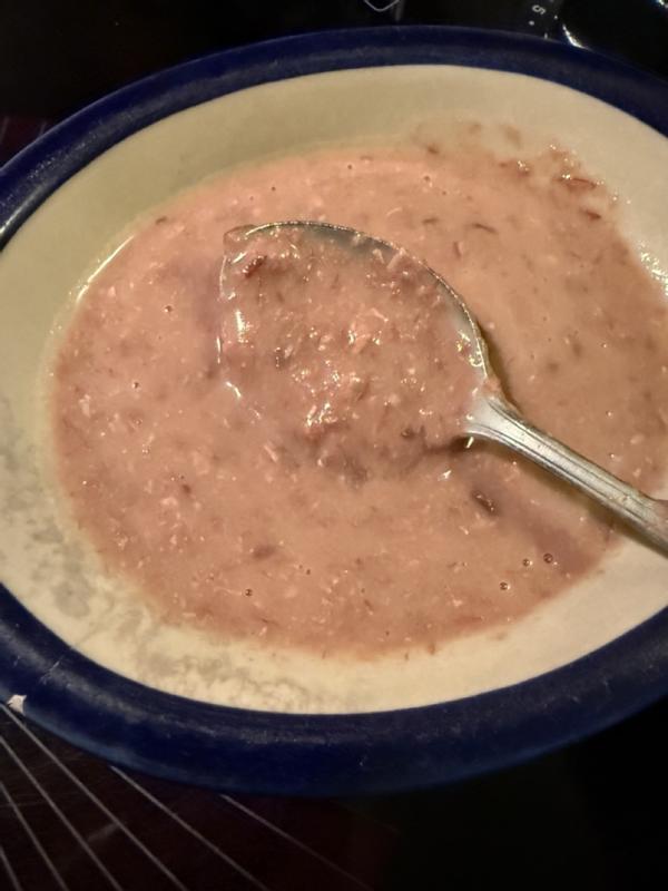 Full pouch with approx 2 TBSP of water whipped in