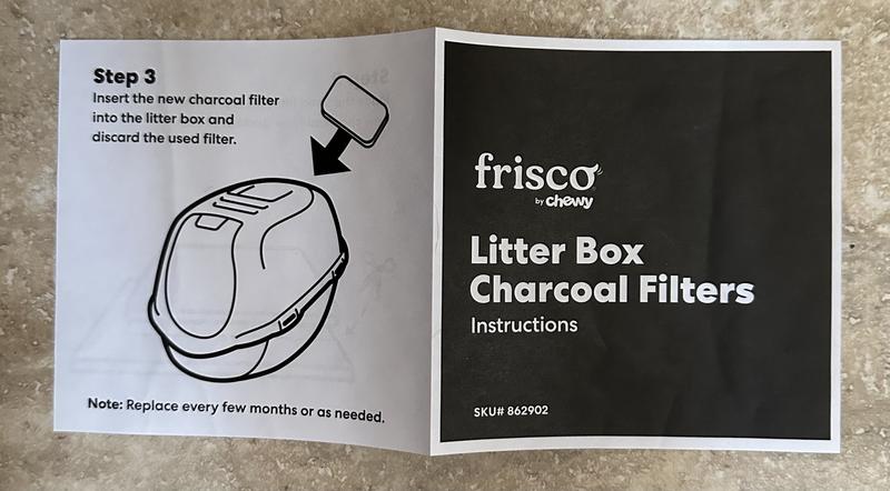 FRISCO Litter Box Charcoal Filters, 2 count - Chewy.com