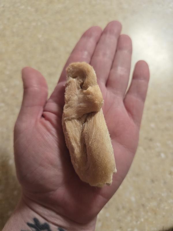 Size of one of the chicken chunks