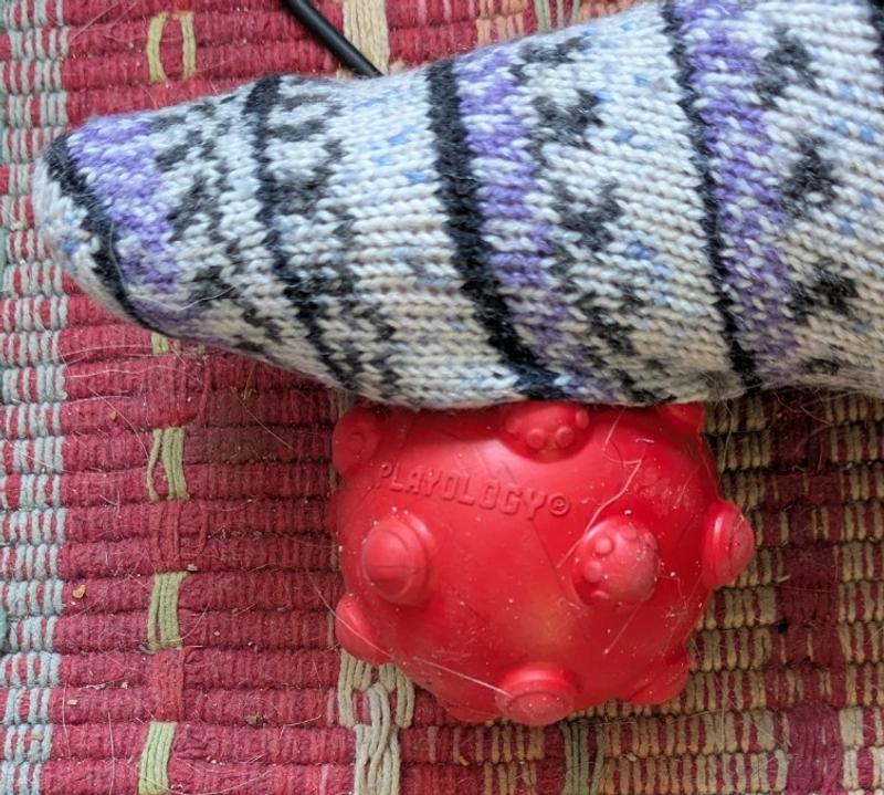 Doubling as foot massager