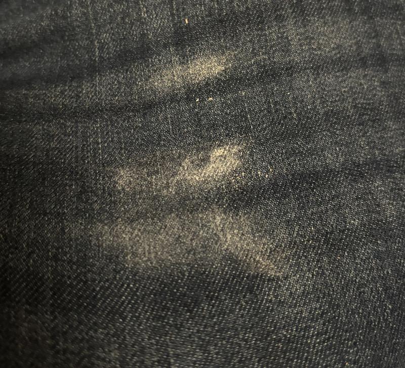 Dust on jeans