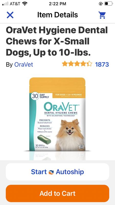 Oravet dental chews outlet reviews