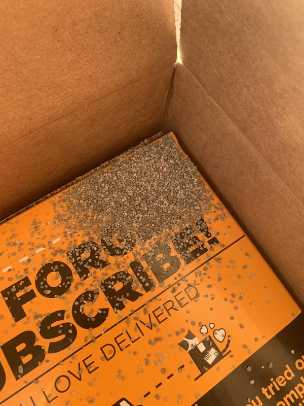 Litter all over inside of the box