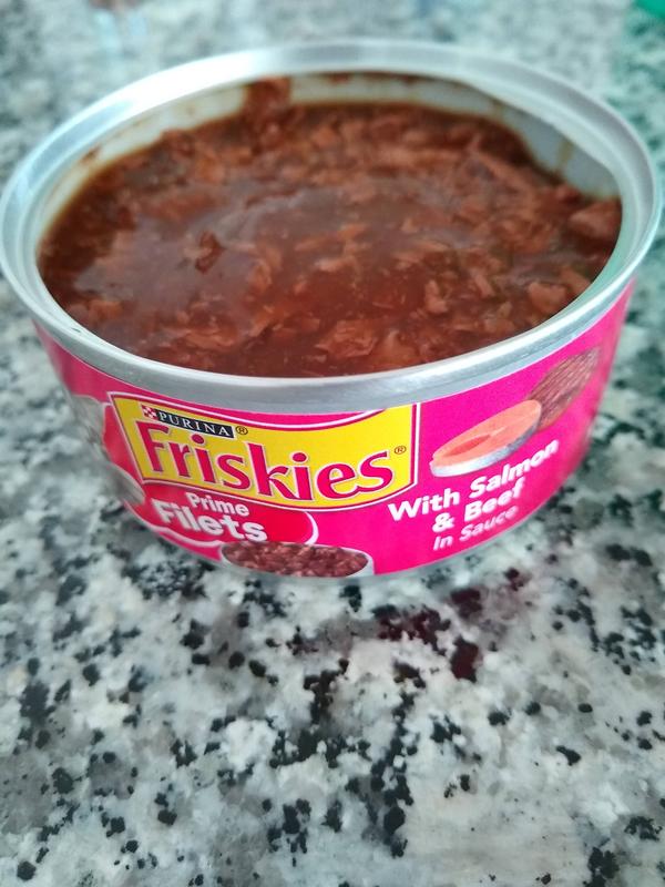 Friskies Prime Filets with Salmon & Beef in Sauce Canned Cat Food