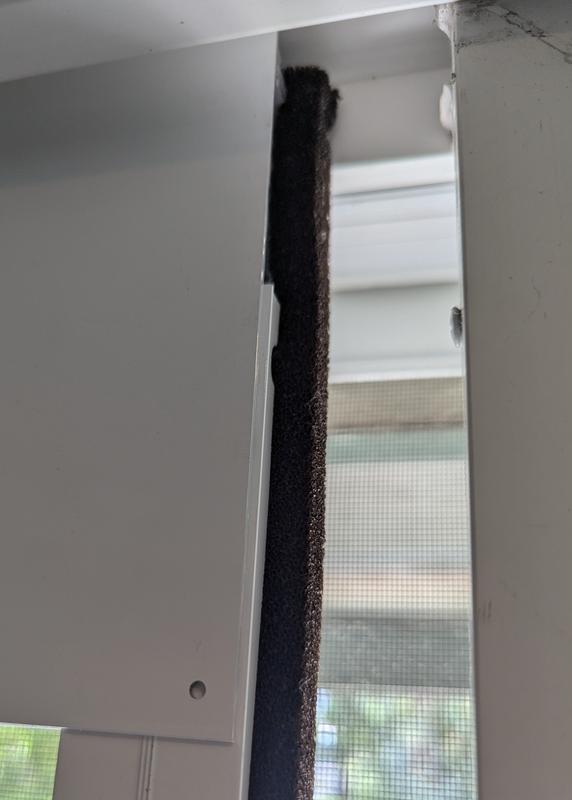 The weather stripping I had to add to the insert. Used 1/2" expandable foam