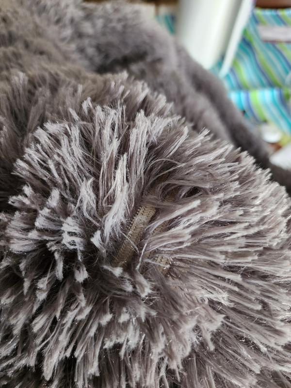 Depending on the angle that you look from, the fluff can look thin
