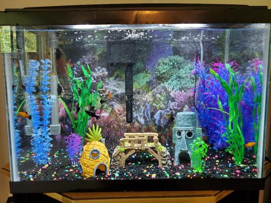 GloFish Multi-Color Fluorescent Aquarium Gravel, 5 lbs.