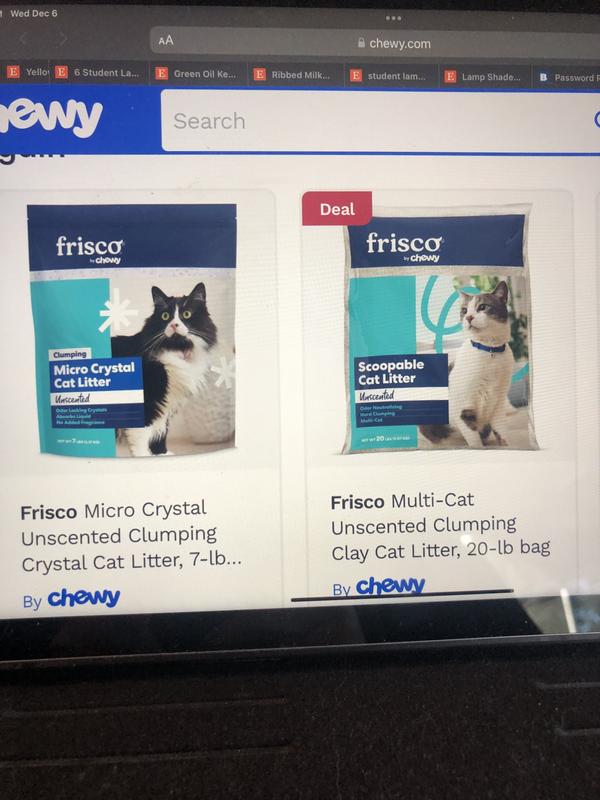 FRISCO Micro Crystal Unscented Clumping Crystal Cat Litter, 7lb bag