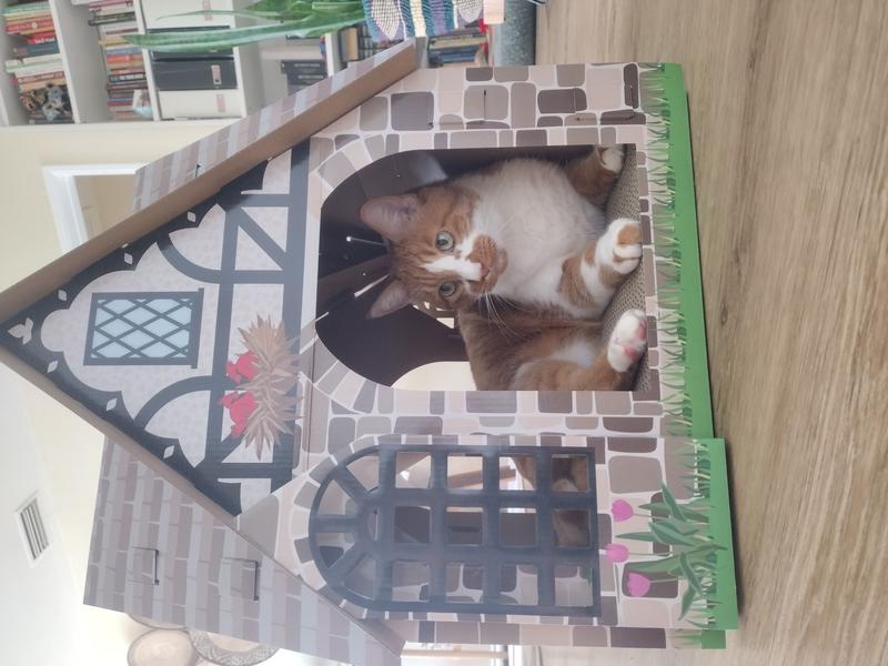 FRISCO Tudor House Cardboard Cat House