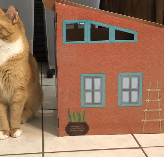 FRISCO Southwestern House Cardboard Cat House