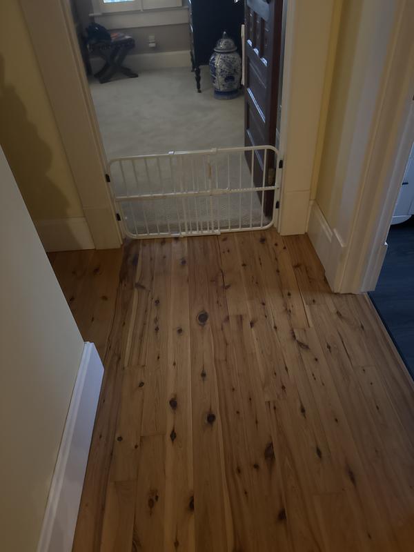 Keeping her out of bedroom with wall to wall carpet