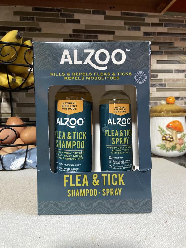 ALZOO Flea & Tick Shampoo & Spray