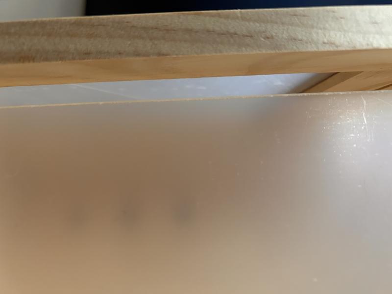 Full cage with plastic still on. Notice the hole size and the gap between the 2 doors. Too much space and can cause an animal to escape.