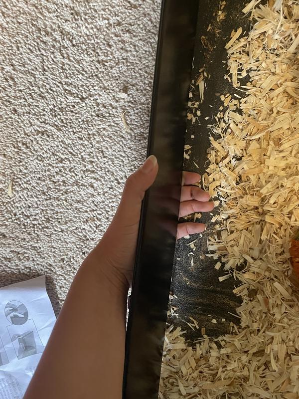 Fingers can easily fit between a gap