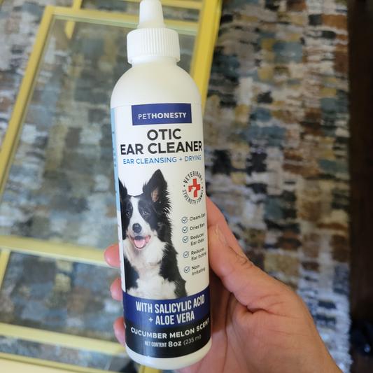 PETHONESTY Otic Dog Ear Cleaner, Cucumber Melon Scent, 8oz bottle