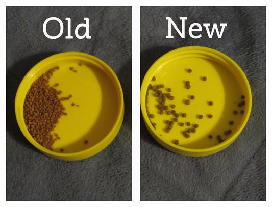 Size comparison old/new