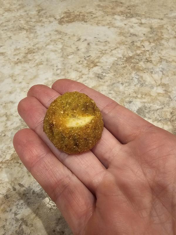 Treat with banana visible