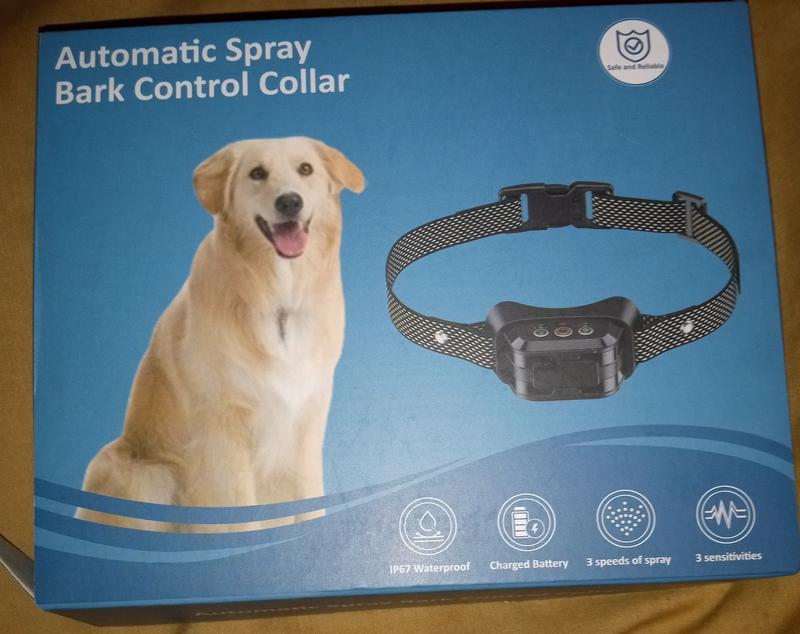 PETDIARY Deterrent Dog Spray collar with Spray Refill, Black