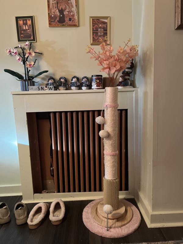 The cat tree looks quite decorative in my home