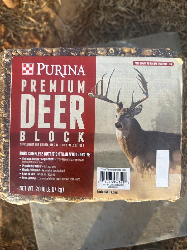 Purina Premium Deer Block, 20-lb block - Chewy.com