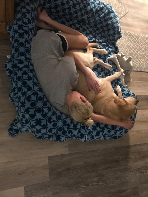 Landon and me after an ER vet visit