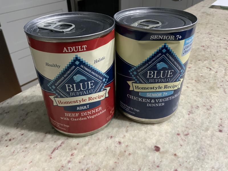 Adult and senior cans mixed on all senior order