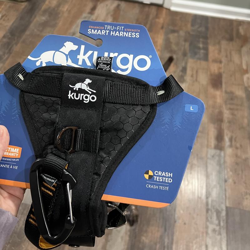 Kurgo Tru-Fit Enhanced Strength Crash Tested Smart Car Dog Harness