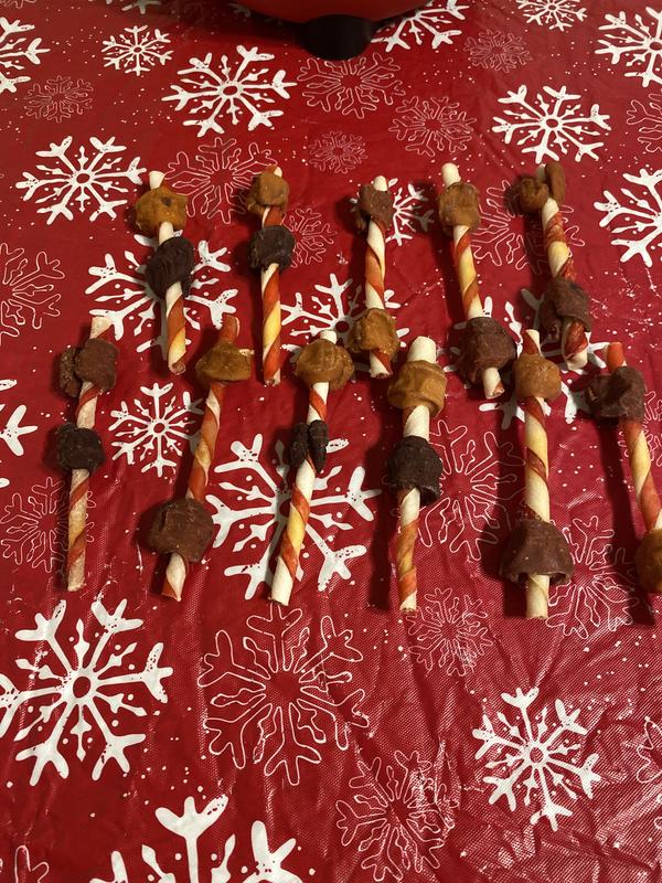 How the sticks look when we take them out of the back