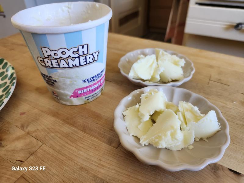 POOCH CREAMERY Birthday Cake Flavor Ice Cream Mix Dog Treat, 5.25-oz ...