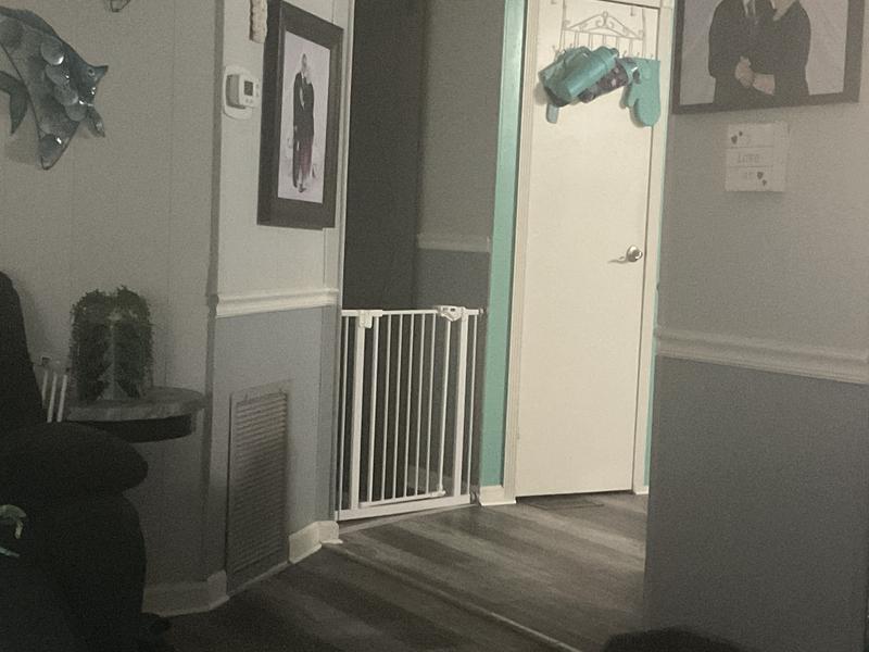 Keeps pups from our bedrooms and bathrooms