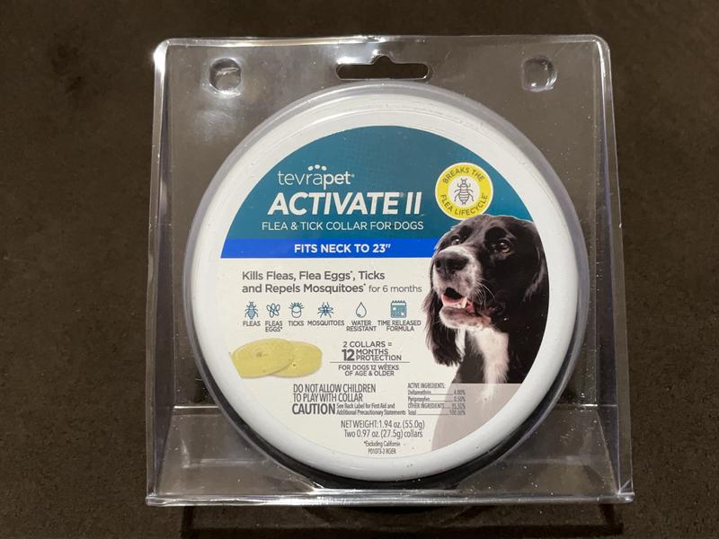 TEVRAPET Activate II Flea & Tick Collar for Dogs, 2 Collars (12mos