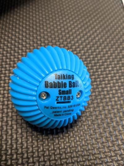 Pet Qwerks Animal Sounds Babble Ball Small-Interactive dog toy