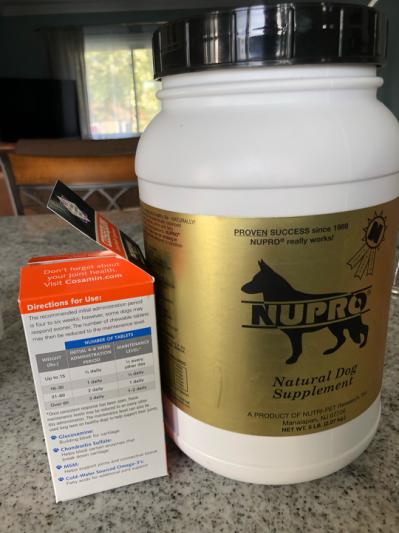 Nupro all natural clearance dog supplement gold