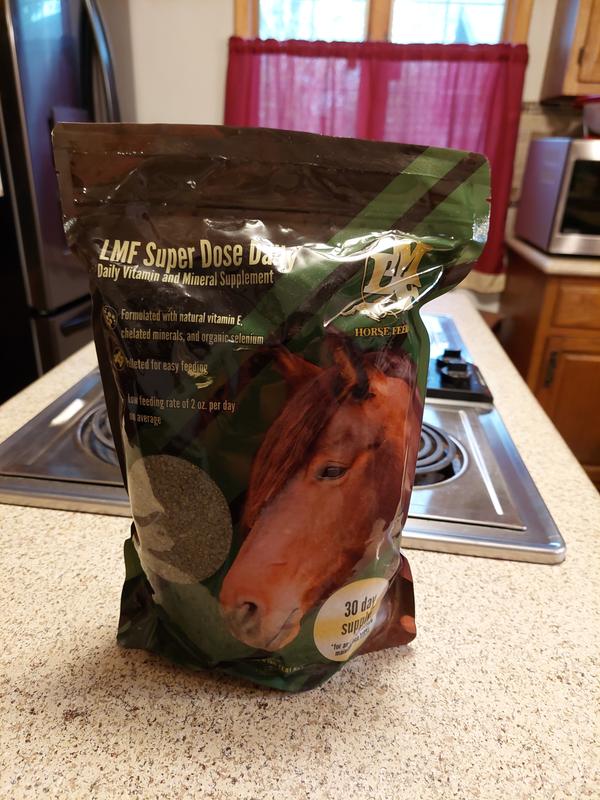 LMF FEEDS LMF Super Dose Daily Pellet Horse Supplement, 4-lb bag ...