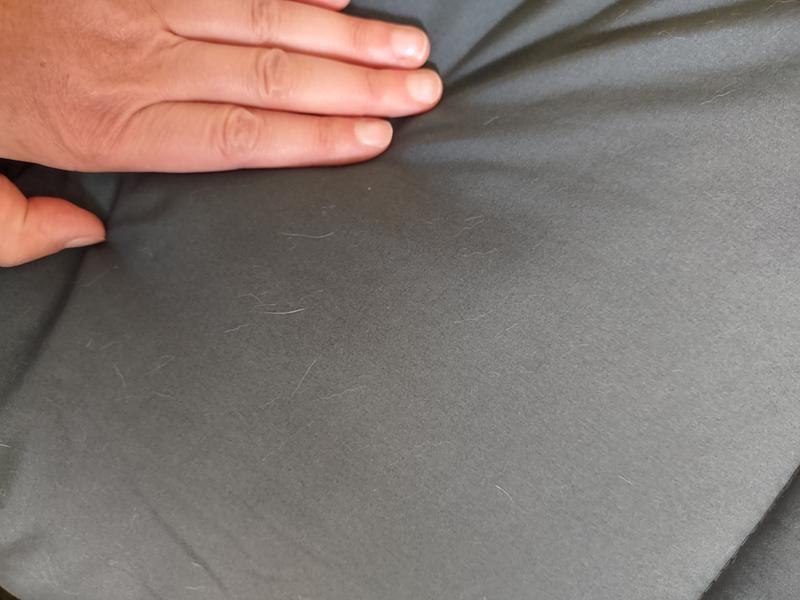 Barely any fur sticking after weeks of animal usage