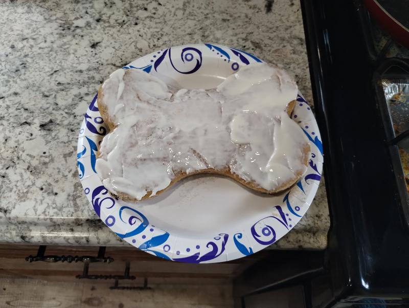 Final product with icing