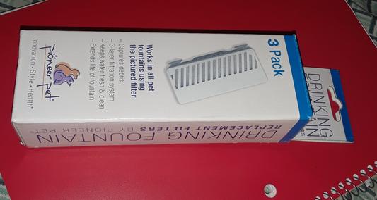 8 Pack T-Shaped Suction Cup Filters For Mini Vortex & Swan Cat Water Fountains