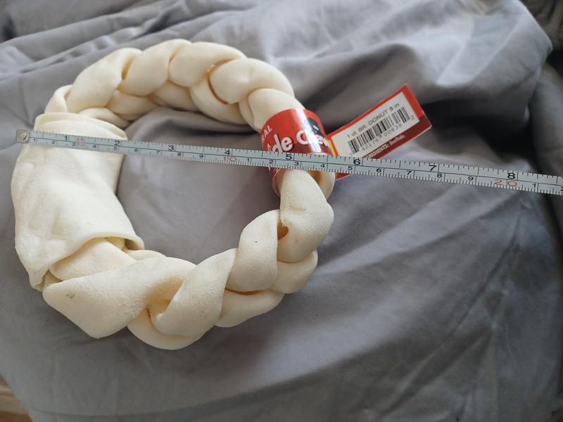 Not 8" per measure, not even close