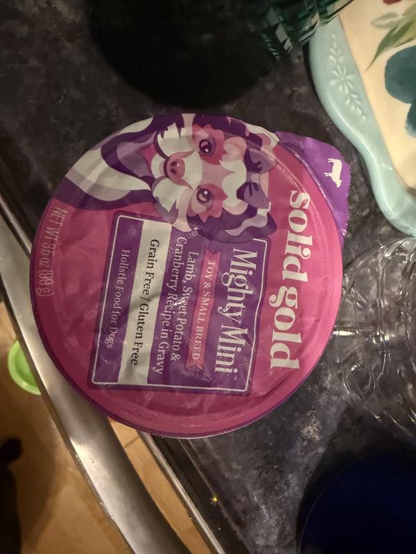 Solid Gold container is easy to open