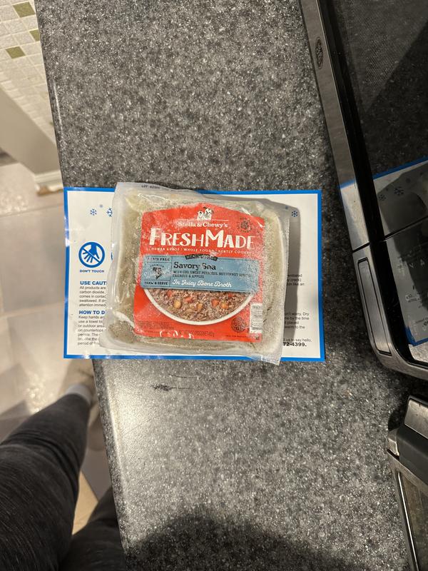 The product itself straight out of the box. Frozen rock solid!