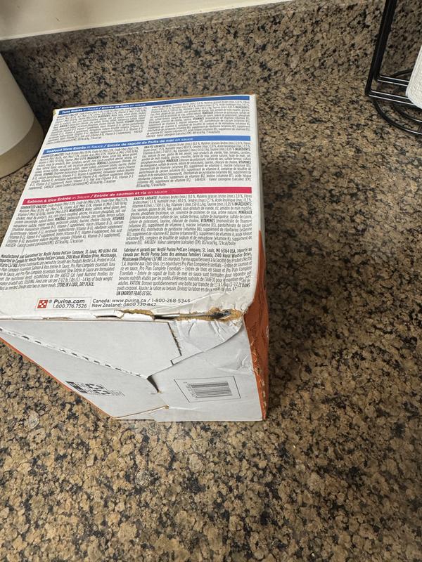 Damage to the box itself.