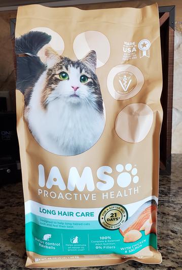 IAMS Proactive Health Long Hair Care with Real Chicken Salmon