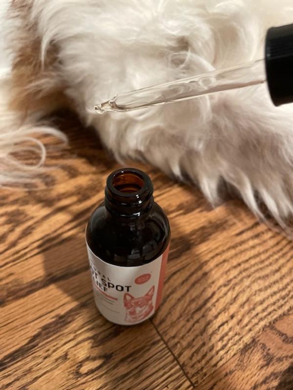Chew + Heal Natural Hot Spot Relief Topical Liquid for Dogs, 2-fl oz bottle